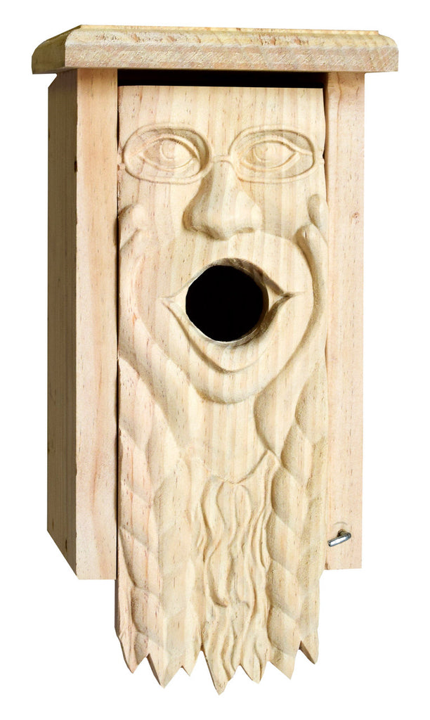 Carved Bluebird House